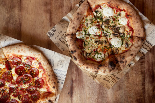 pizza dishes dog and gun pub wiltshire