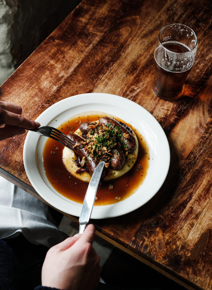 pub food dog and gun netheravon